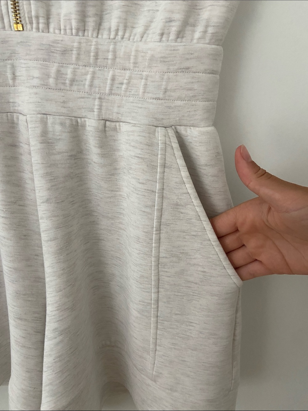 Varley Linvale Playsuit in Ivory Marl - Picture 7 of 16